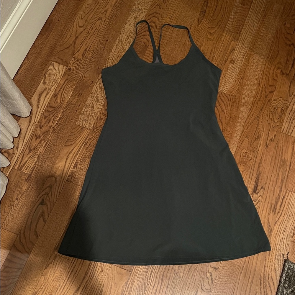 Outdoor Voices Dark Green Tank dress with shorts